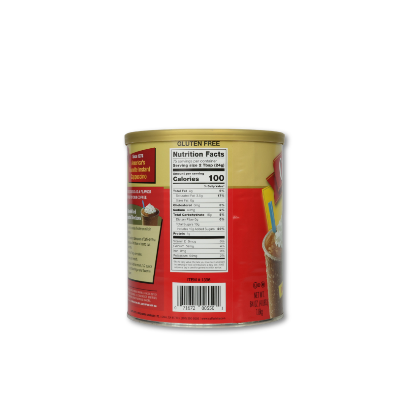 Caffe D'Vita Mocha Cappuccino 1.8kg  Mỹ