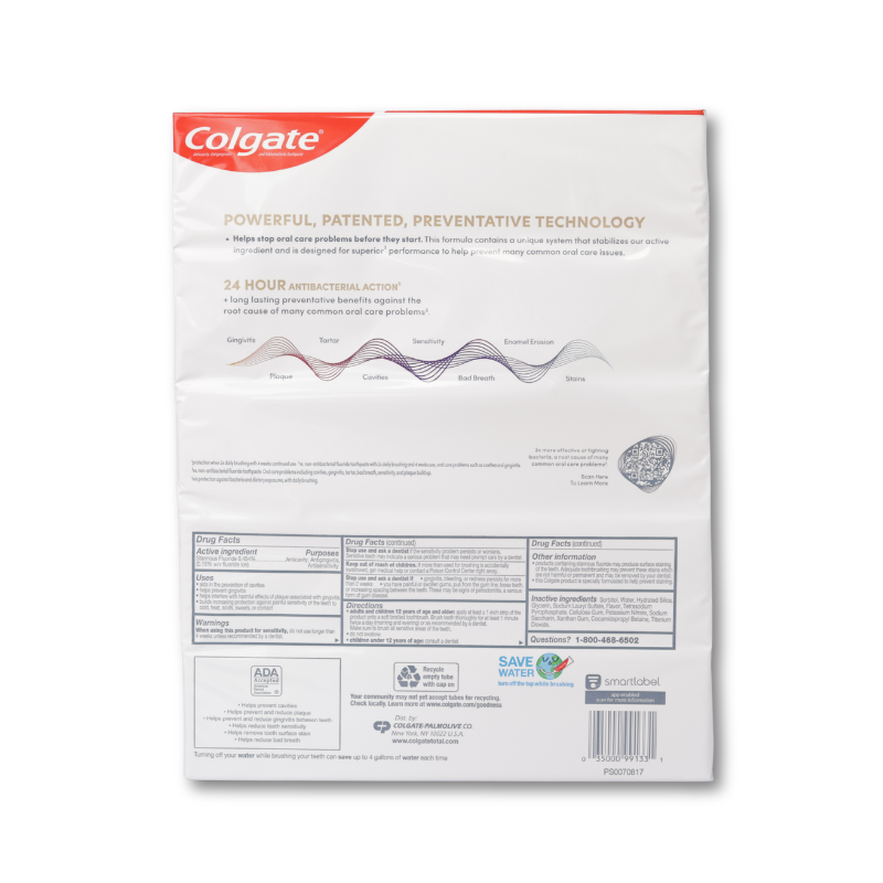 Colgate Total Whitening Toothpaste, 6 Oz, 5 Pk.