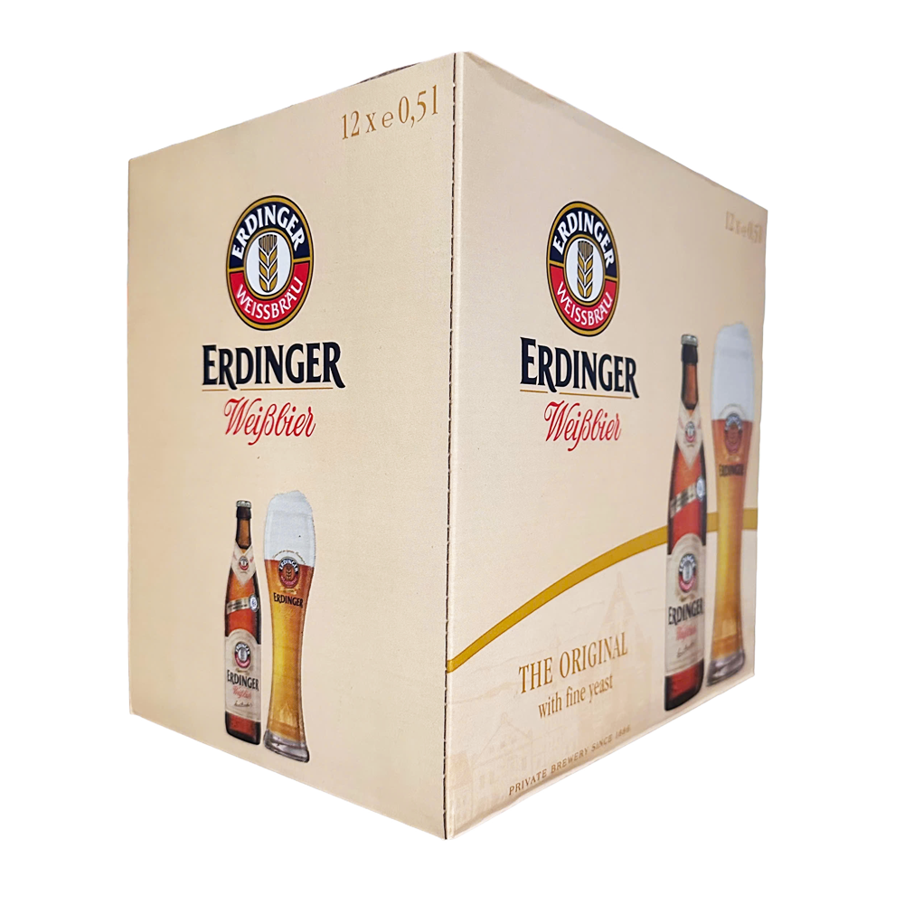 Erdinger Weissbier Beer Bottle 12x500ml
