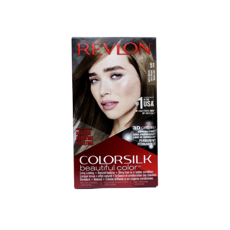 REVLON COLORSILK 3D 5N LT BRWN-NO.51