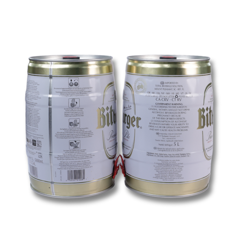 Bitburger Premium Pils Beer Keg 5L