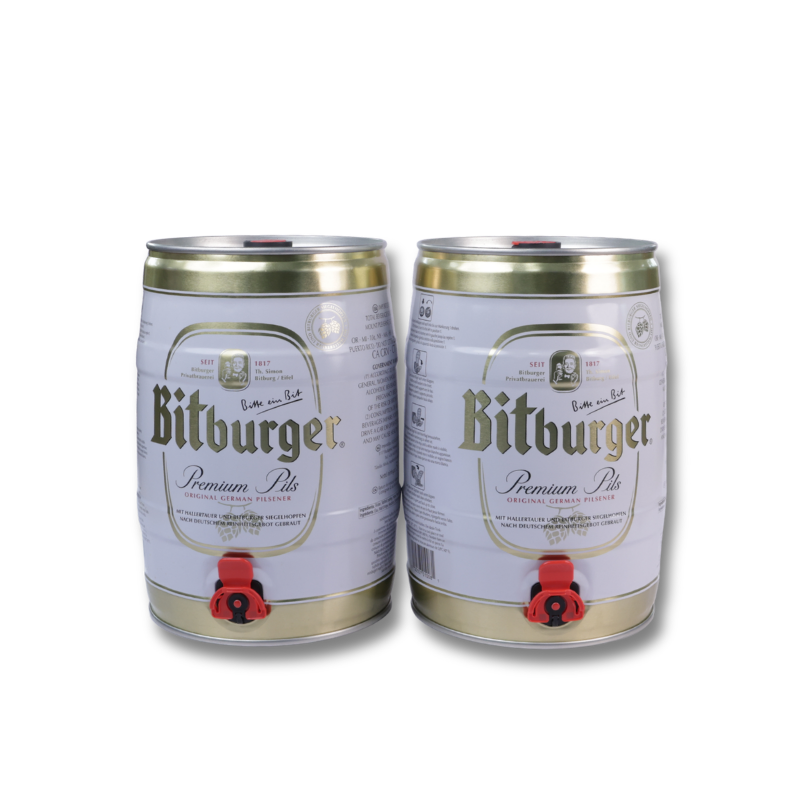 Bitburger Premium Pils Beer Keg 5L