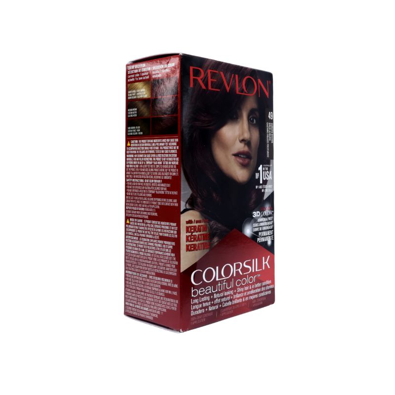 REVLON COLORSILK 3D AUBURN BROWN-NO.49