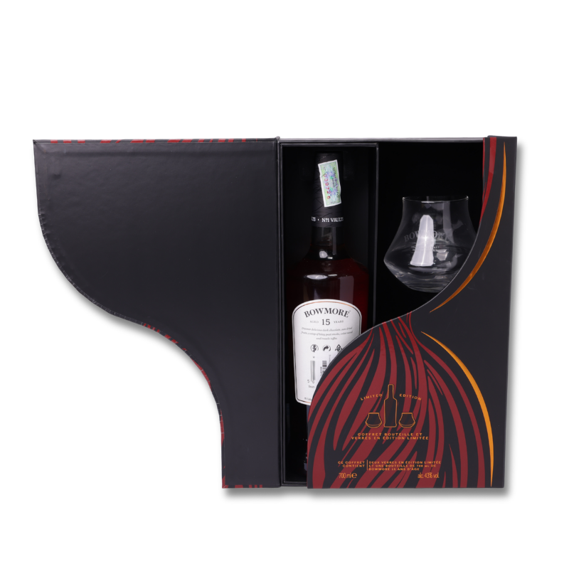 Bowmore 15YO + 2 Glasses 70cl
