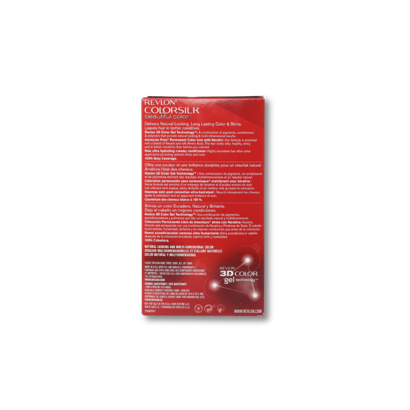 REVLON COLORSILK 3D SOFT BLACK-NO.11