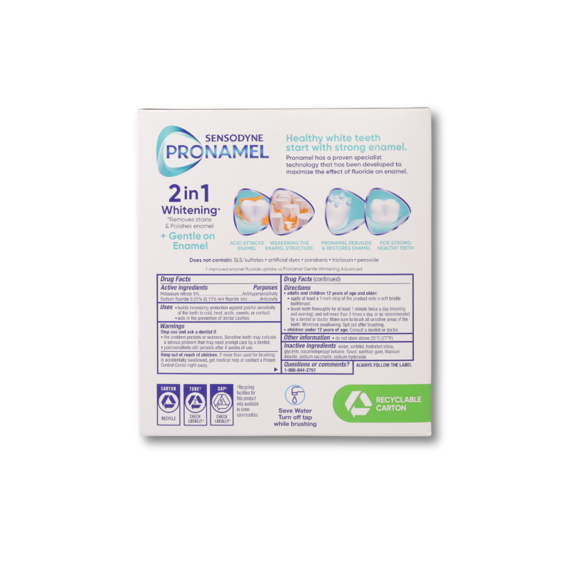 Sensodyne ProNamel Gentle Whitening Toothpaste  4/6.5oz  ( lốc 4 tuýp)