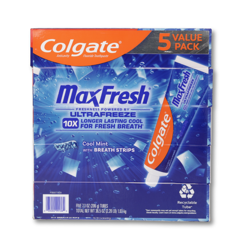 COLGATE MAXFRESH TOOTHPAST  5pk/7.3 oz ( lốc 5 tuýp)