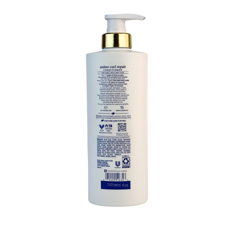 Dove Conditioner Amino Curl Repair With Pump 18oz