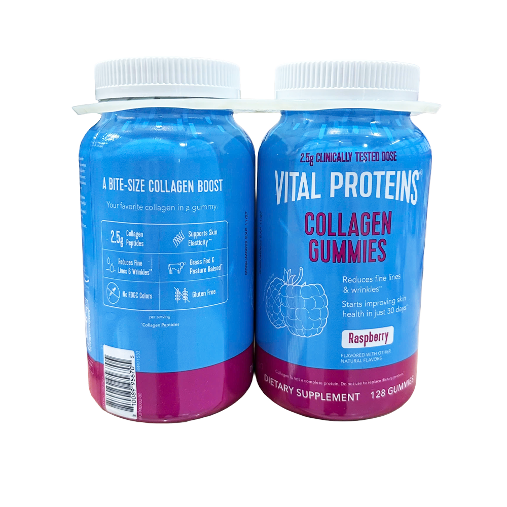 Vital Proteins Collagen Gummies, Raspberry 2/128 Count