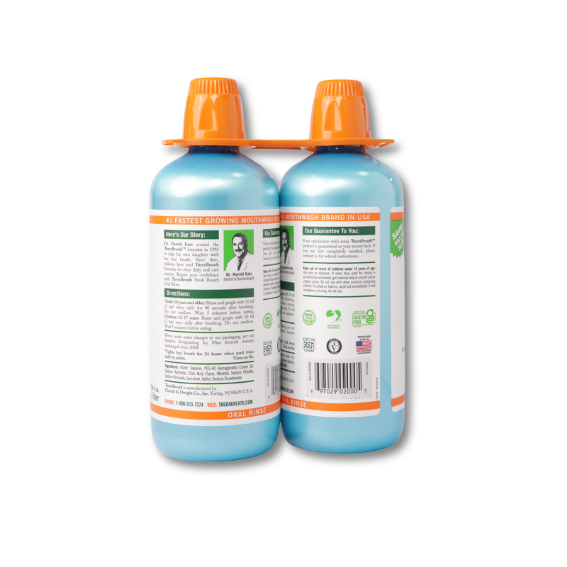 Therabreath Mouthwash Icy Mint 2pk/1L