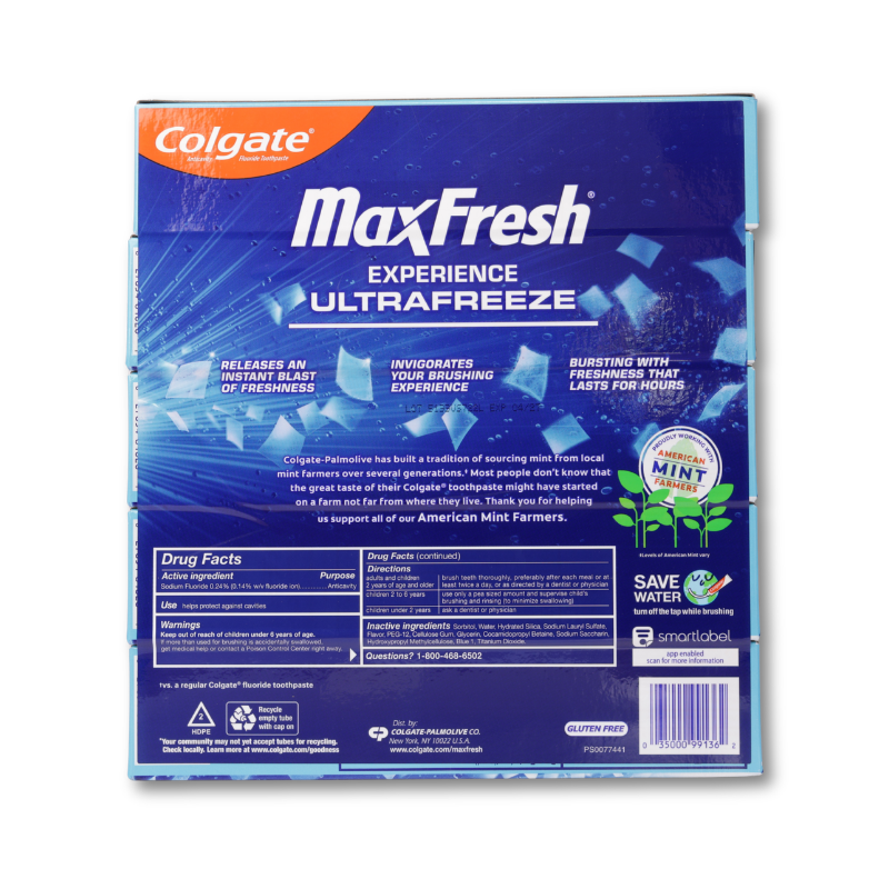COLGATE MAXFRESH TOOTHPAST  5pk/7.3 oz ( lốc 5 tuýp)