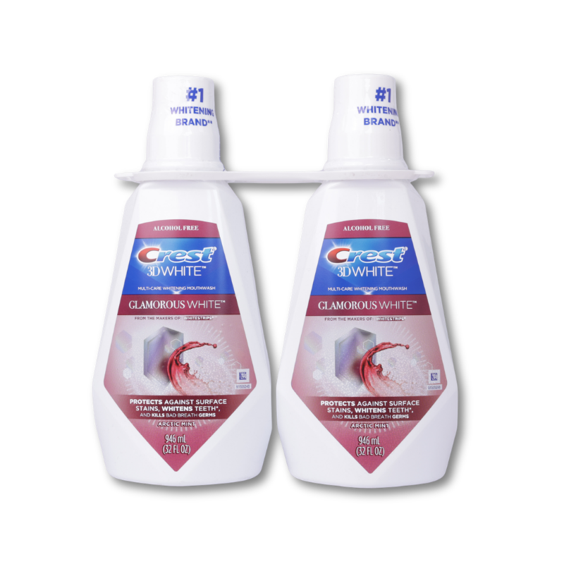 Crest Glam White Rinse Mouthwash 2pk/32oz