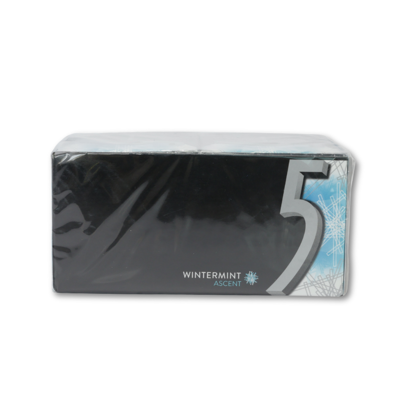 5 Gum Sugar Free Chewing Gum, Wintermint Ascent, 15 Sticks, 10ct