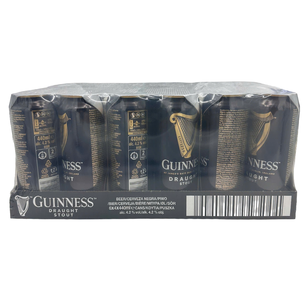 Guinness Draught Beer Can 24x440ml