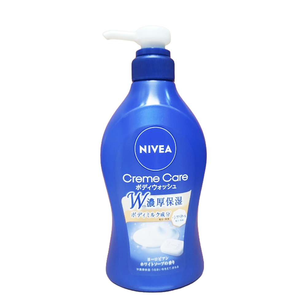 Nivea Cream Care Body Wash European White Scent Pump 490ml