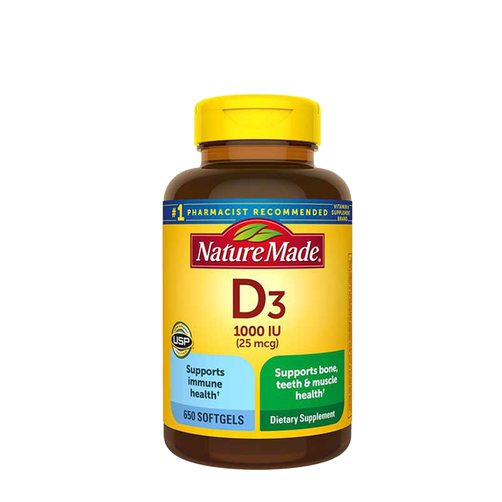 Nature Made Vitamin D3 25 mcg (650 viên)
