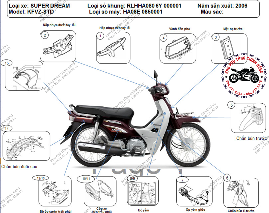 Giá Xe Dream Việt 2023 mới nhất 3108  Giá lăn bánh và đại lý