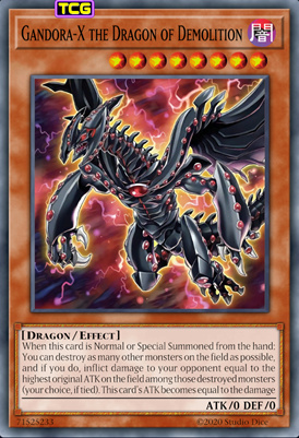 Gandora-X The Dragon of Demolition TCG