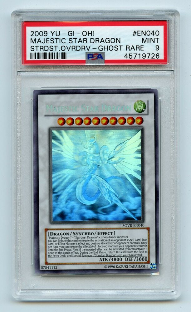 2009 Stardust Overdrive 1st Majestic Star Dragon Ghost Rare PSA 10