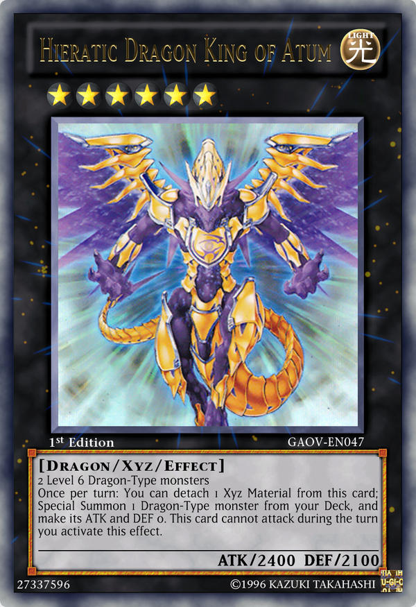 Hieratic Dragon King of Atum