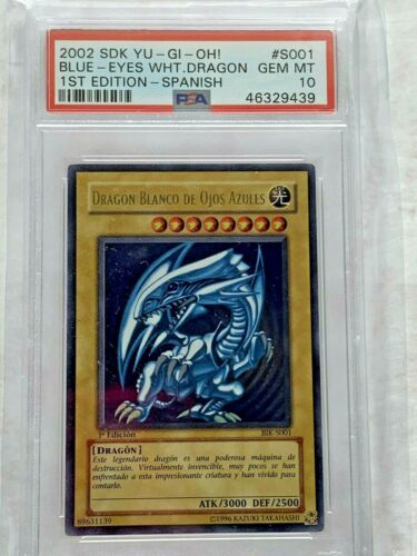 2002 LOB Blue Eyes White Dragon 1st Edition PSA 10 