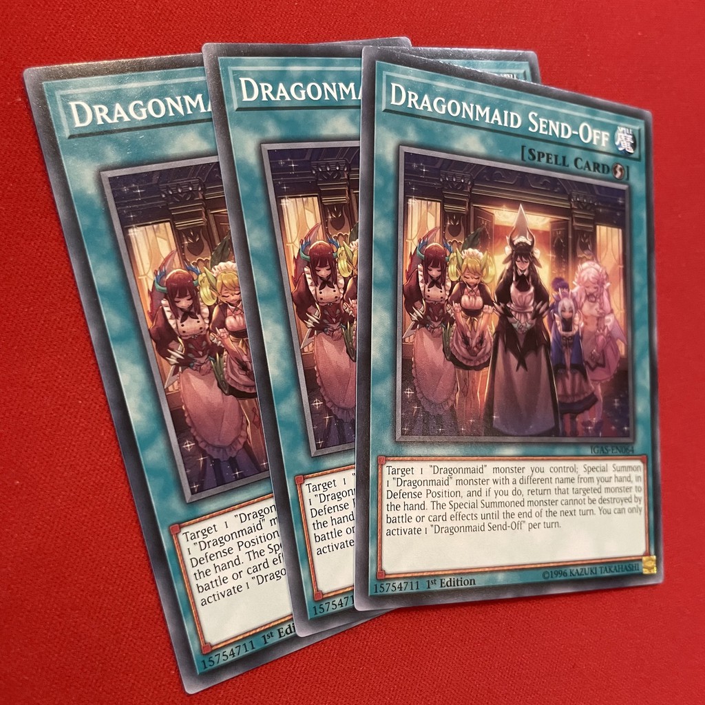 Yugioh CCG Card Sleeves Yu-Gi-Oh! Dragonmaid Send-Off Card Sleeves - 100 Count, Glossy Finish, Konami Official Dragonmaid Send-Off 100pcs Glossy Card Sleeves Yugioh Yugioh CCG Card Sleeves Yu-Gi-Oh! Dragonmaid Send-Off Card Sleeves - 100 Count, Glossy Finish, Konami Official Dragonmaid Send-Off 100pcs Glossy Card Sleeves Yugioh