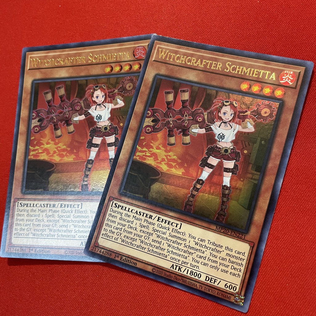 Yu-Gi-Oh! Carta Witchcrafter Schmietta - INCH-EN016 - Super Rare 1st Edition - Infinity Chasers