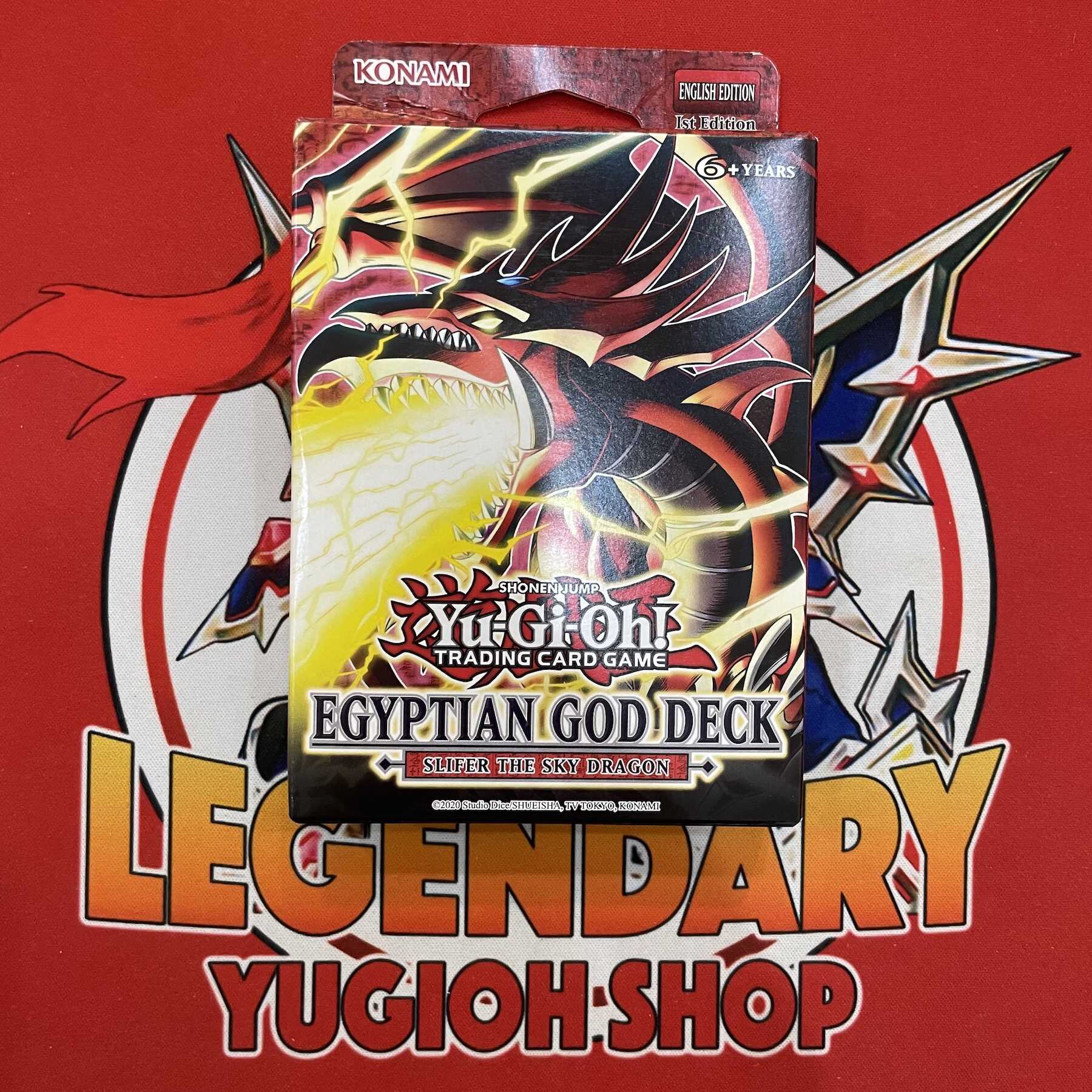 Yu-Gi-Oh! Egyptian God Deck: Slifer Structure Deck Italian EGS1, First Edition Yu-Gi-Oh! Egyptian God Deck: Slifer Structure Deck Italian EGS1, First Edition