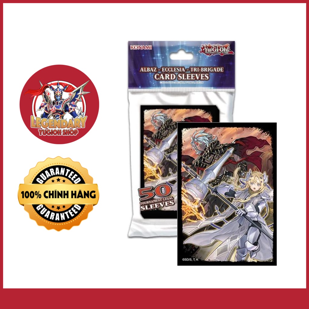 Phụ Kiện Yugioh Chính Hãng] Sleeve Bọc Bài Konami Hình Albaz Và Ecclesia