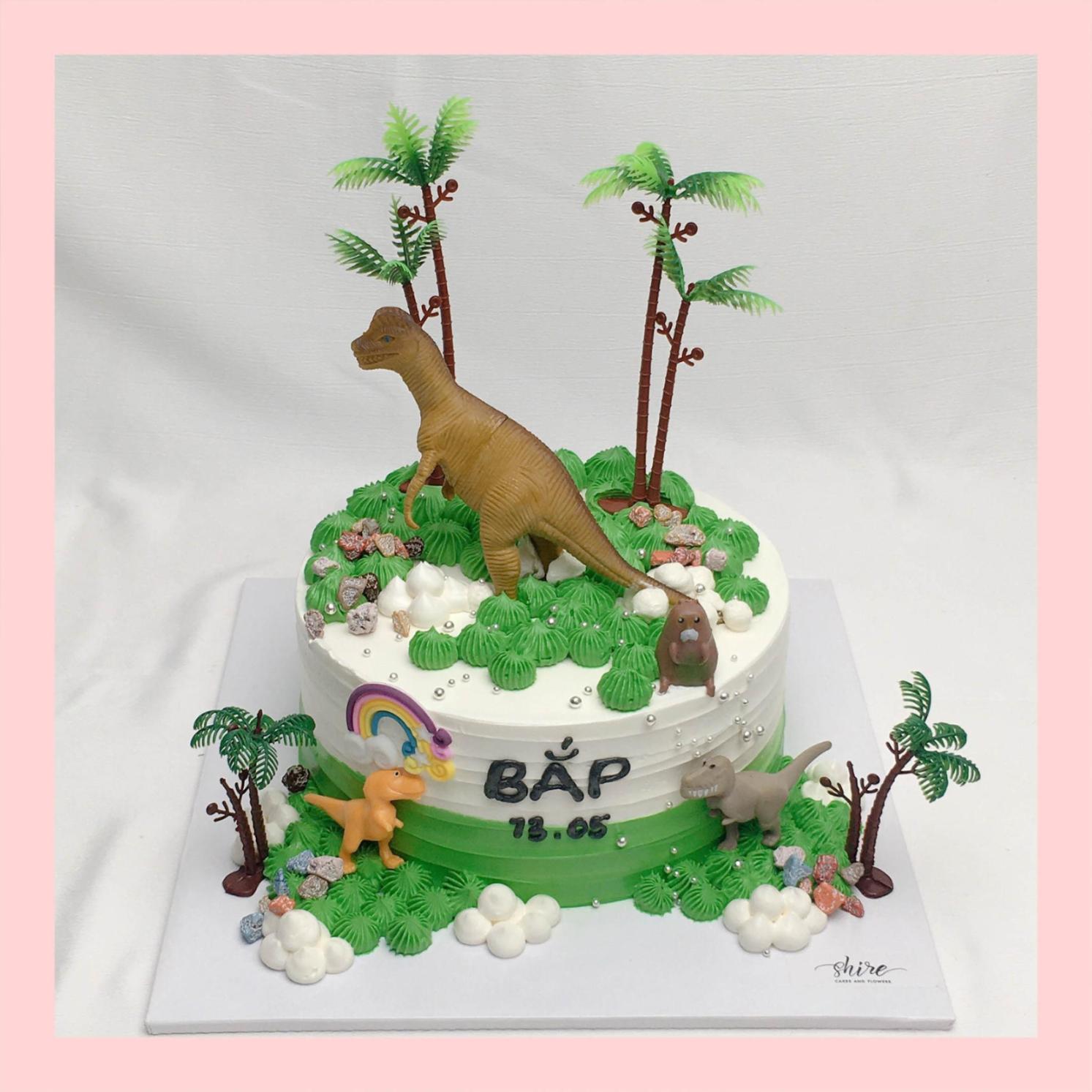 Bánh kem khủng long - Bánh sinh nhật bé trai
