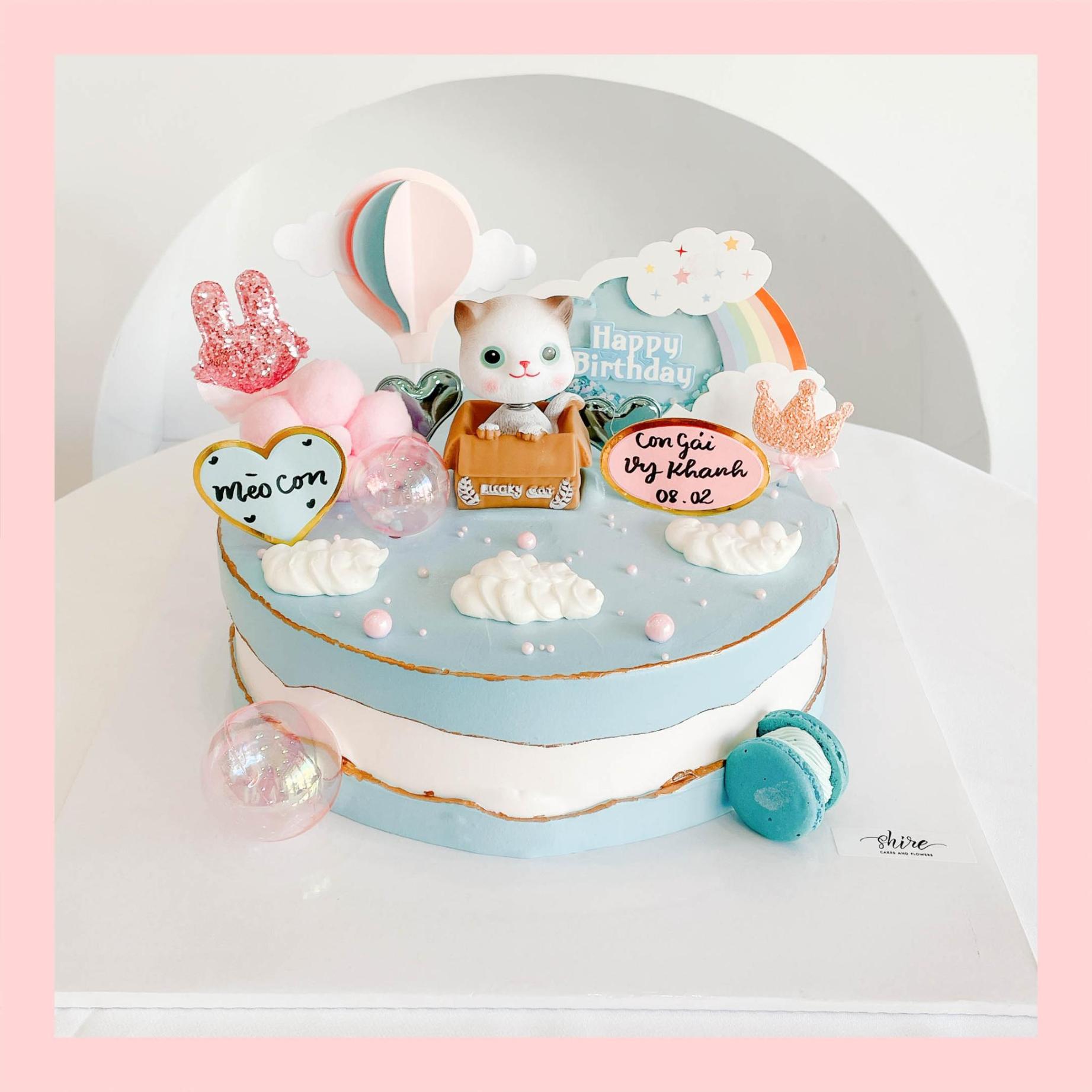 Bánh kem tuổi mẹo/con mèo - Bánh sinh nhật trẻ em