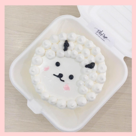 Mini Bento hình động vật dễ thương - Bánh kem bơ mini hộp bã mía
