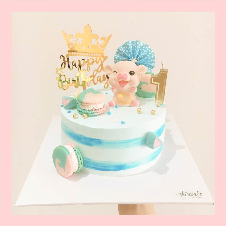 Bánh kem tuổi hợi/con heo - Bánh sinh nhật trẻ em