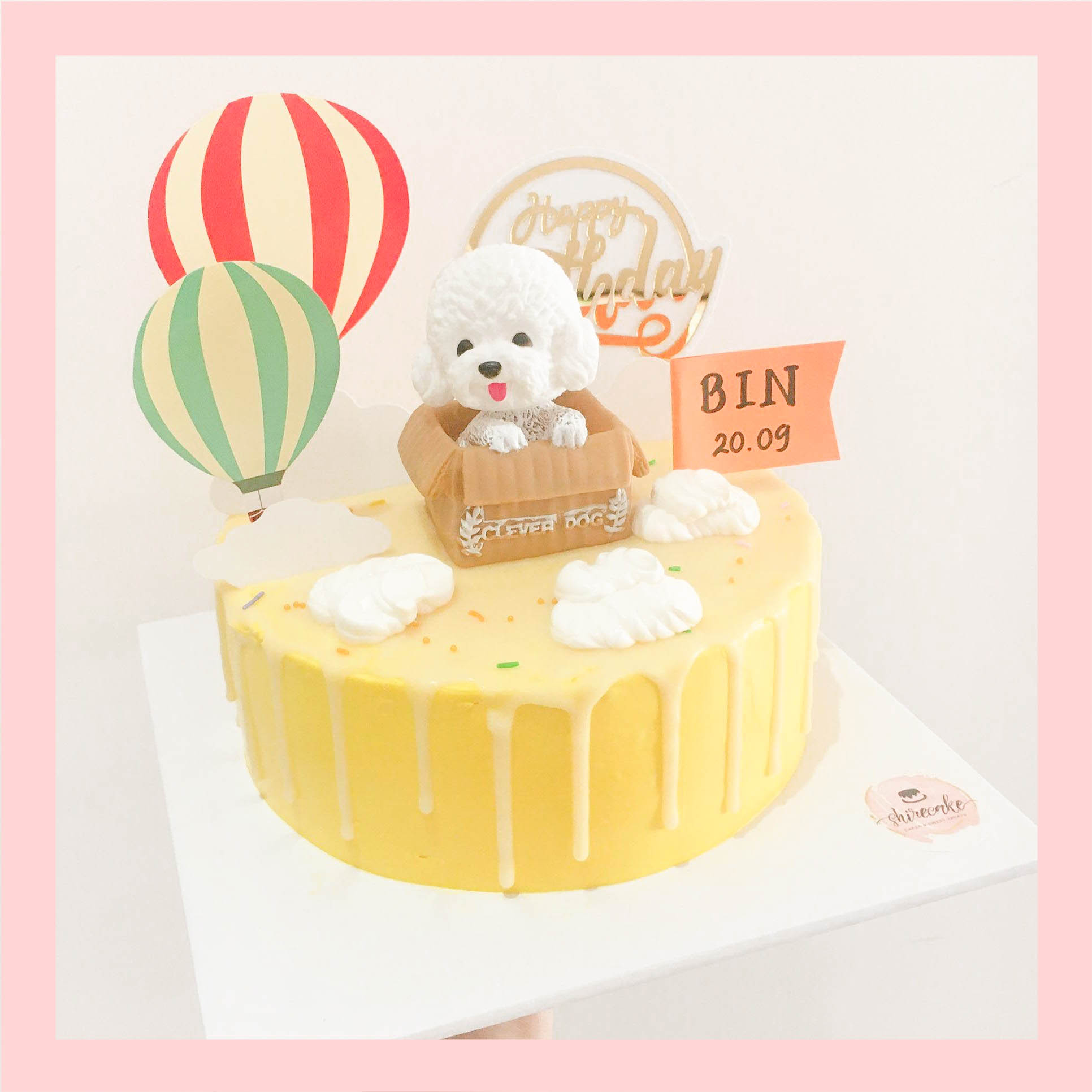 Bánh kem tuổi tuất/con chó - Bánh sinh nhật trẻ em