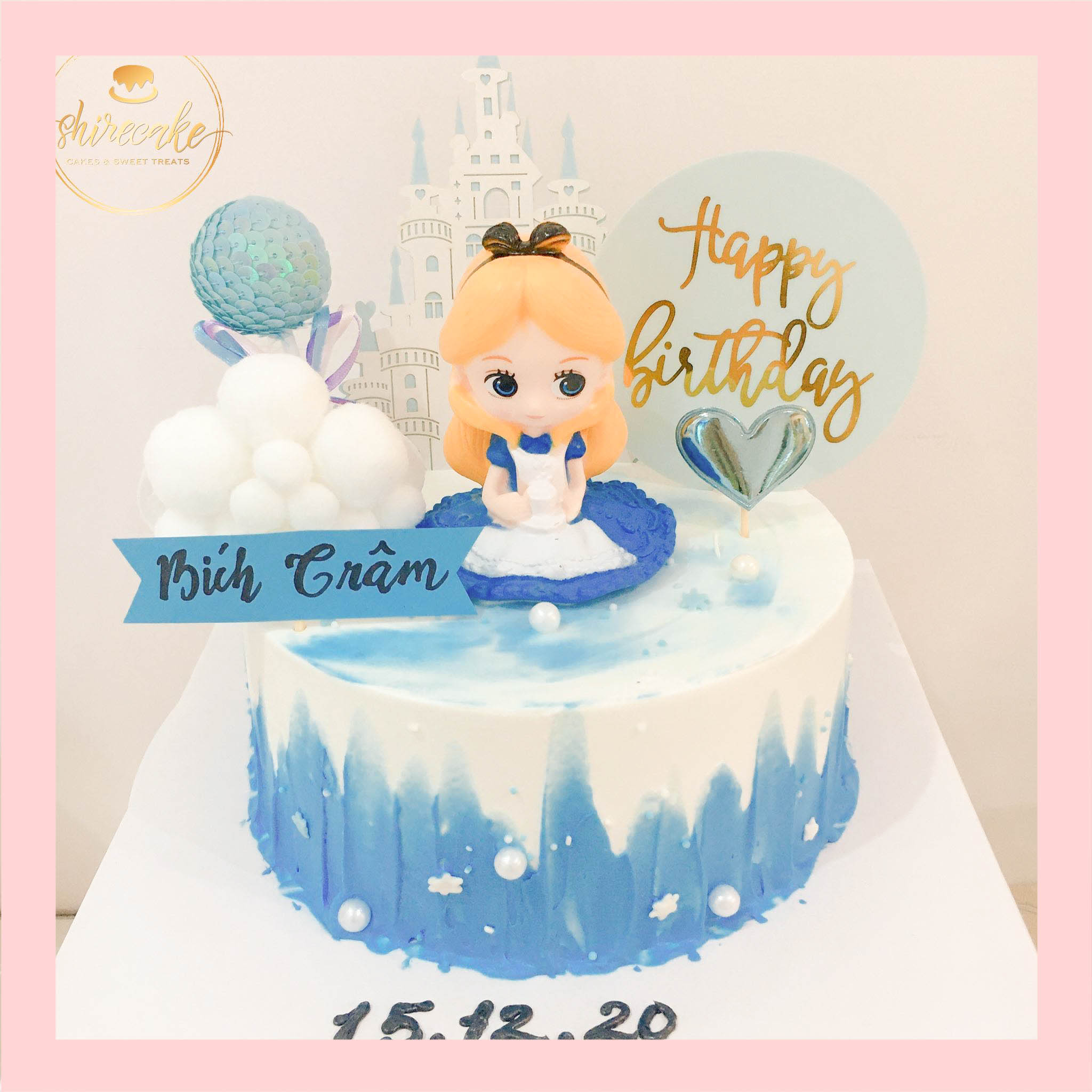 Bánh kem Alice in the wonderland - Bánh sinh nhật công chúa Disney