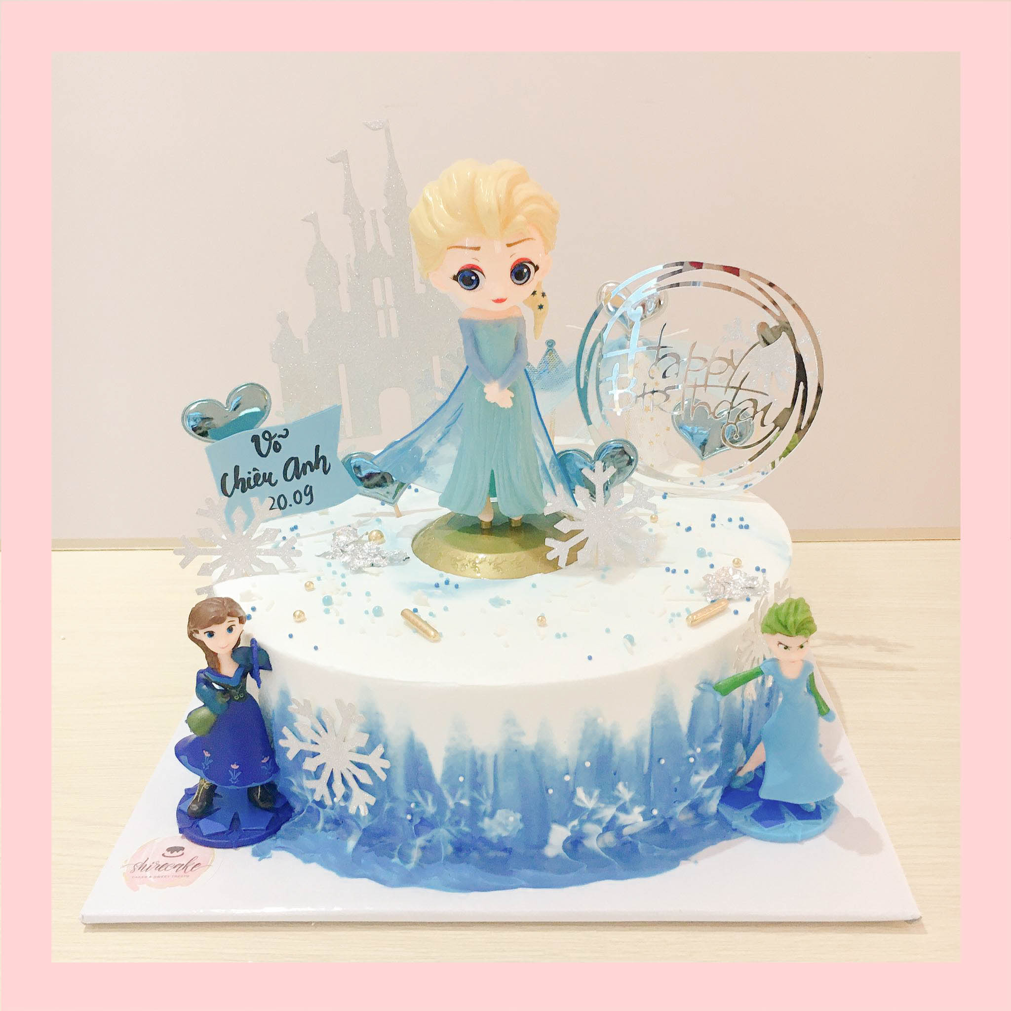 Bánh kem nữ hoàng băng giá Elsa - Bánh sinh nhật công chúa Disney
