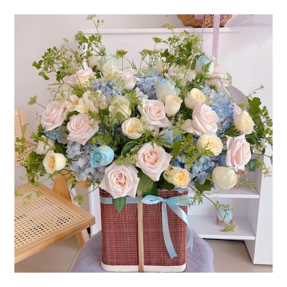 Giỏ hoa tươi mừng khai trương