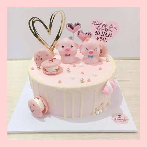 Bánh kem tuổi hợi/con heo - Bánh sinh nhật trẻ em