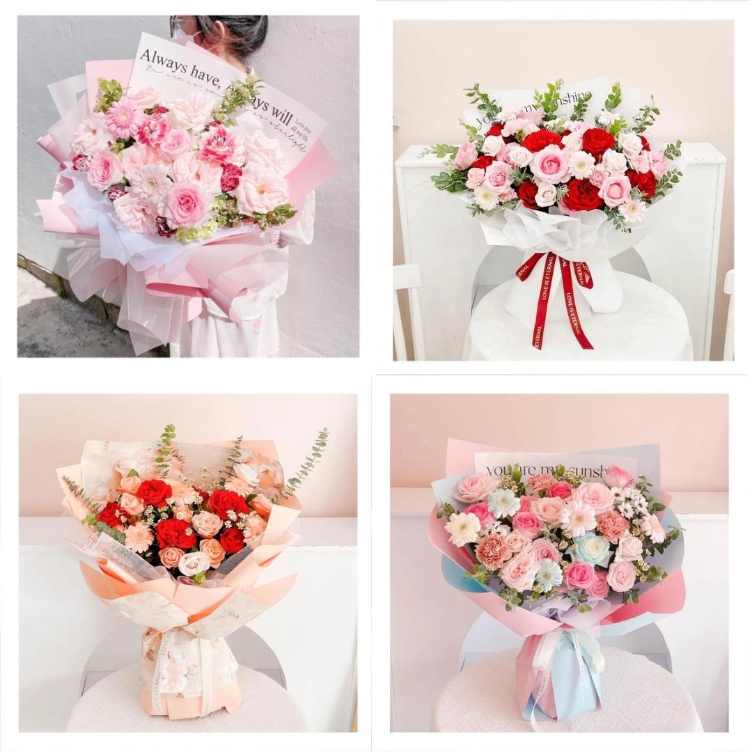 Bó hoa tươi tặng sếp nữ