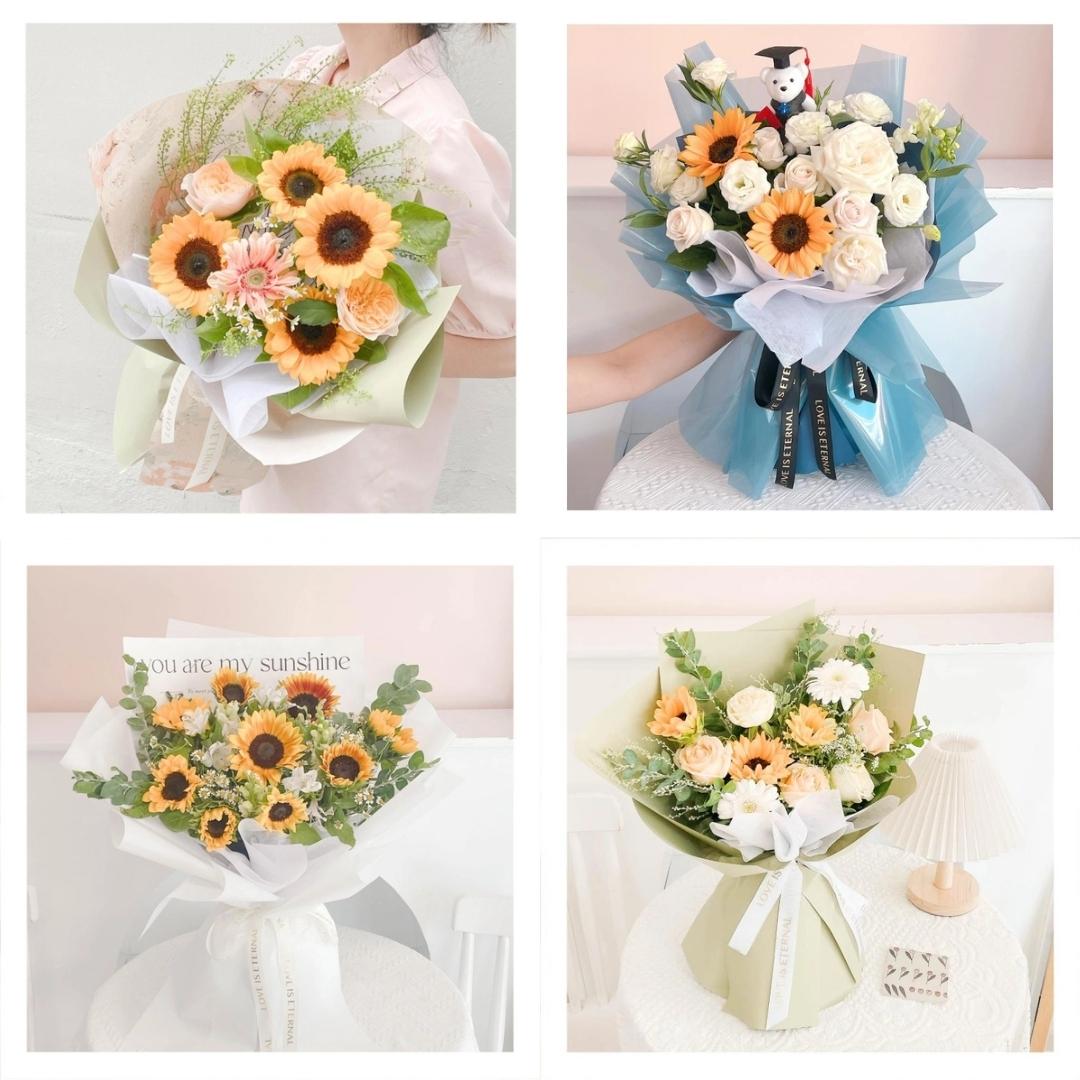 Bó hoa tươi tốt nghiệp