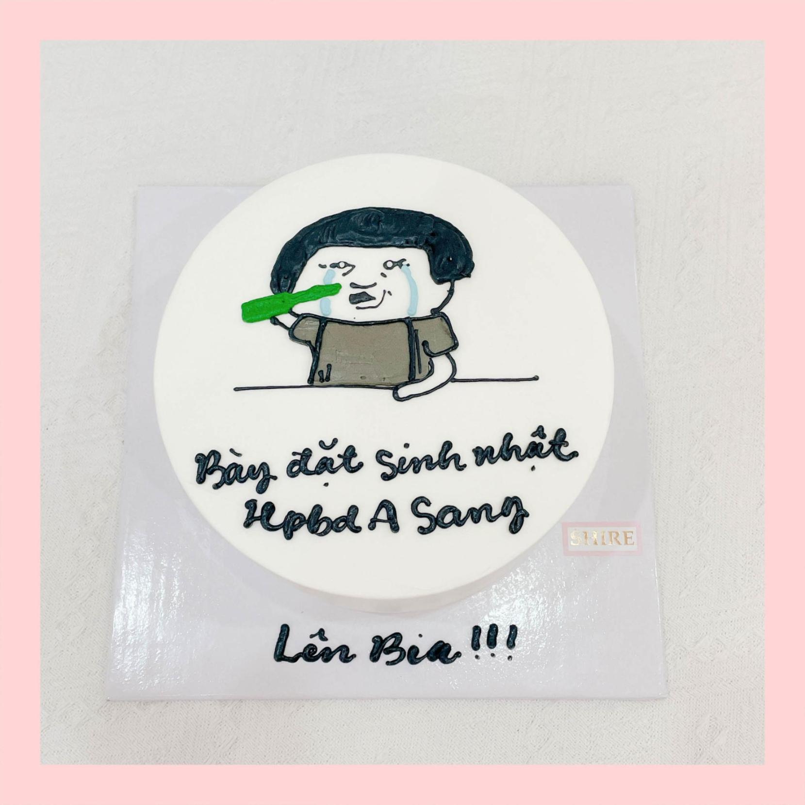 Bánh kem vẽ hình ngộ nghĩnh đáng yêu - Bánh kem sinh nhật