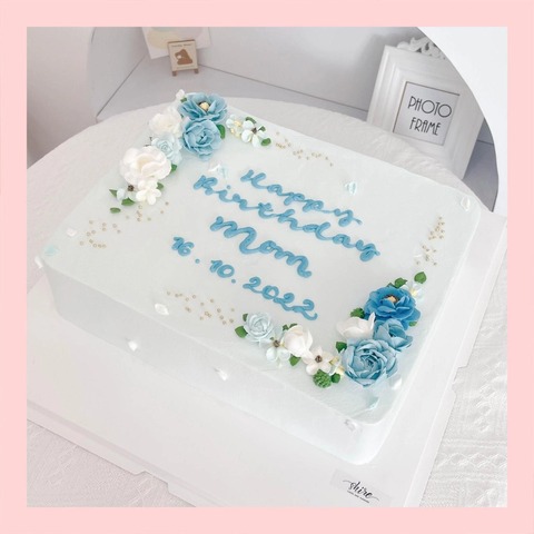 Bánh kem 1 tầng theo logo doanh nghiệp/công ty