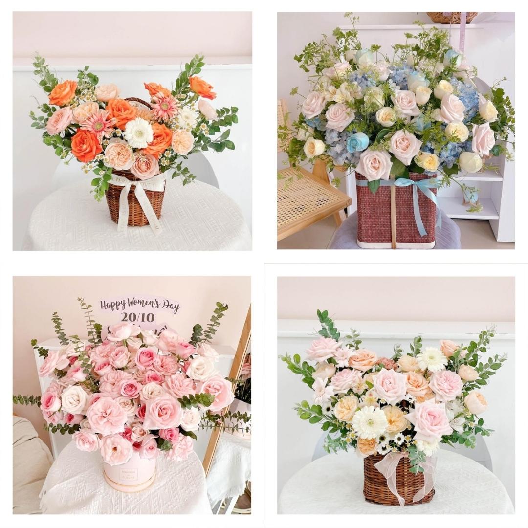 Giỏ hoa tươi mừng tân gia