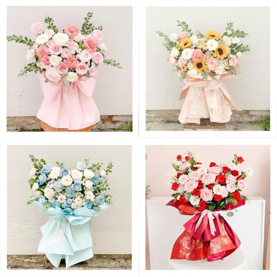 Kệ hoa tươi mini để bàn