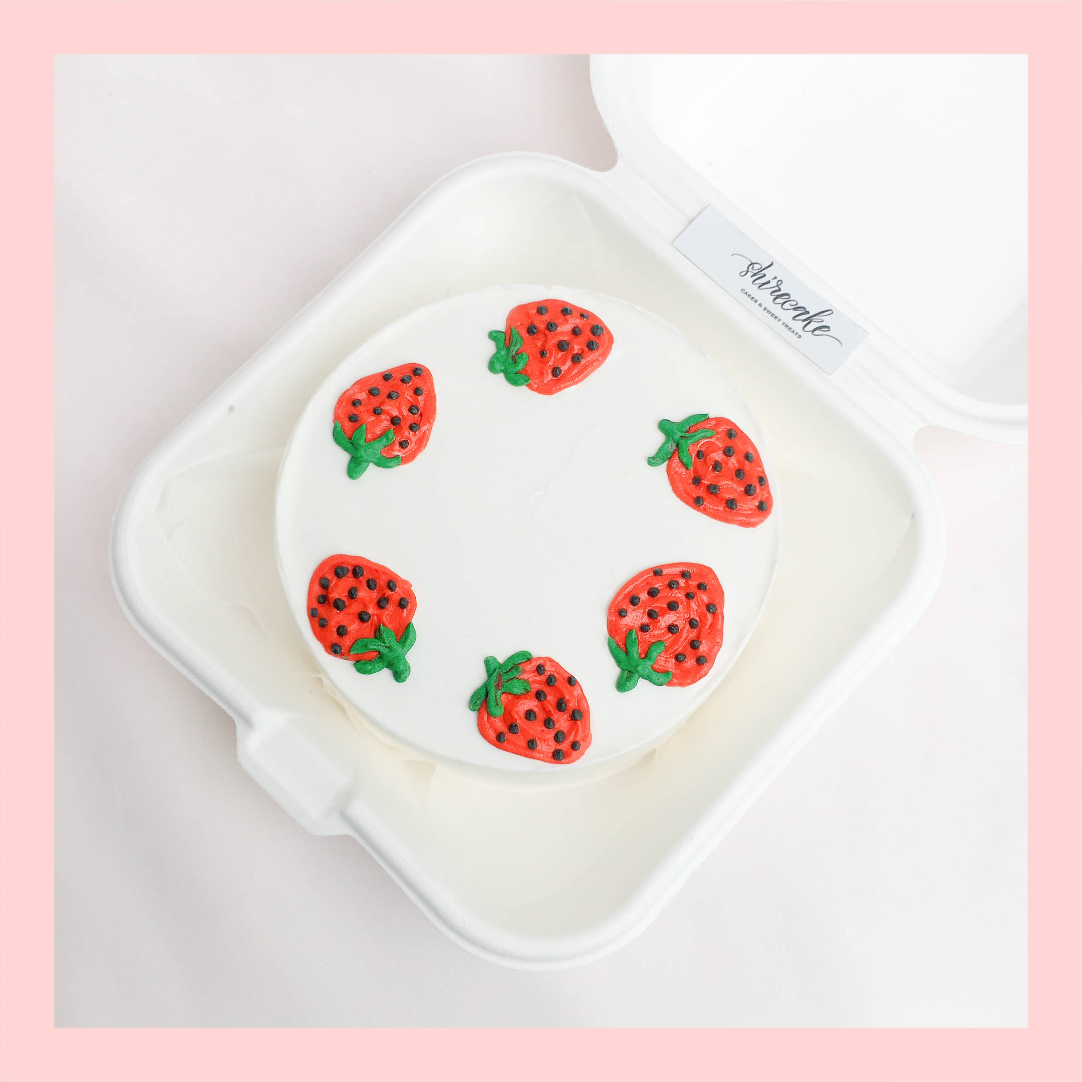 Mini Bento trái cây khác - Bánh kem bơ mini hộp bã mía