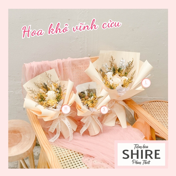 Hoa khô/Hoa bất tử size S/M/L