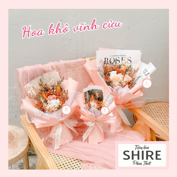 Hoa khô/Hoa bất tử size S/M/L