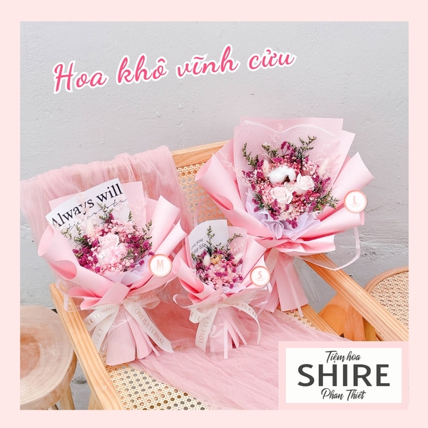 Hoa khô/Hoa bất tử size S/M/L