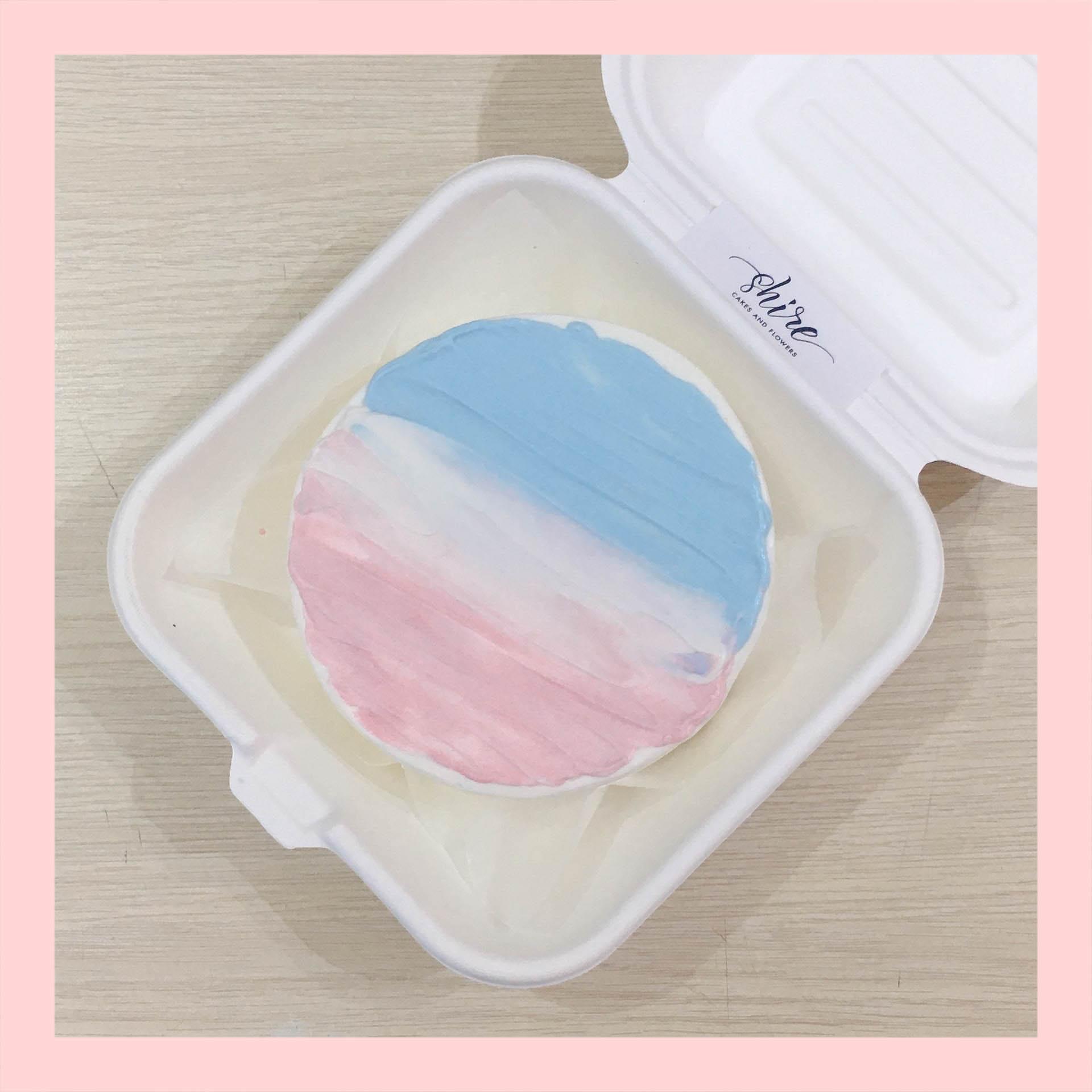 Mini Bento tone màu mix - Bánh kem bơ mini hộp bã mía