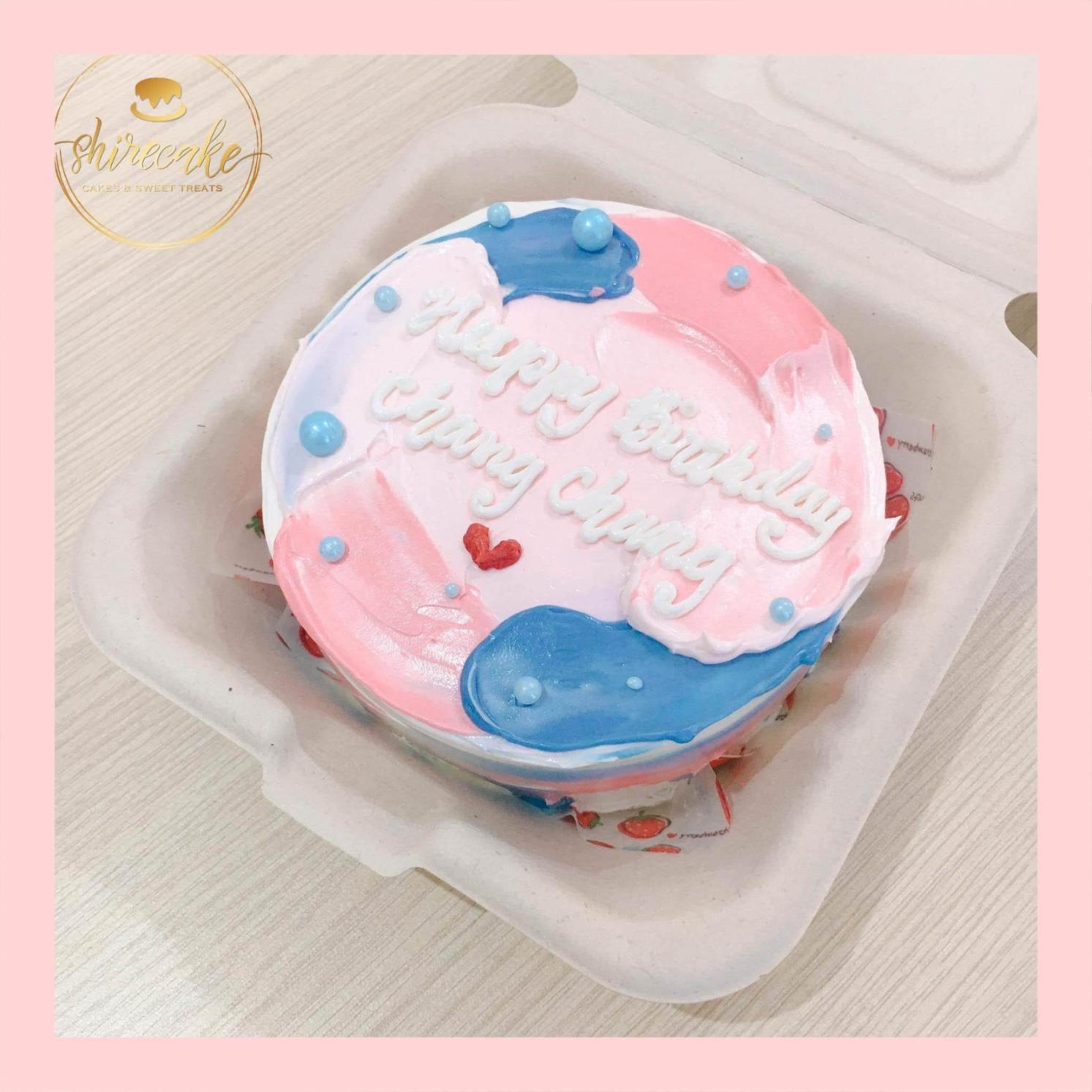 Mini Bento tone màu mix - Bánh kem bơ mini hộp bã mía